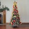 6ft. Pre-Lit Gold & Red Pre-Decorated Pop-Up Artificial Christmas Tree, Clear Lights